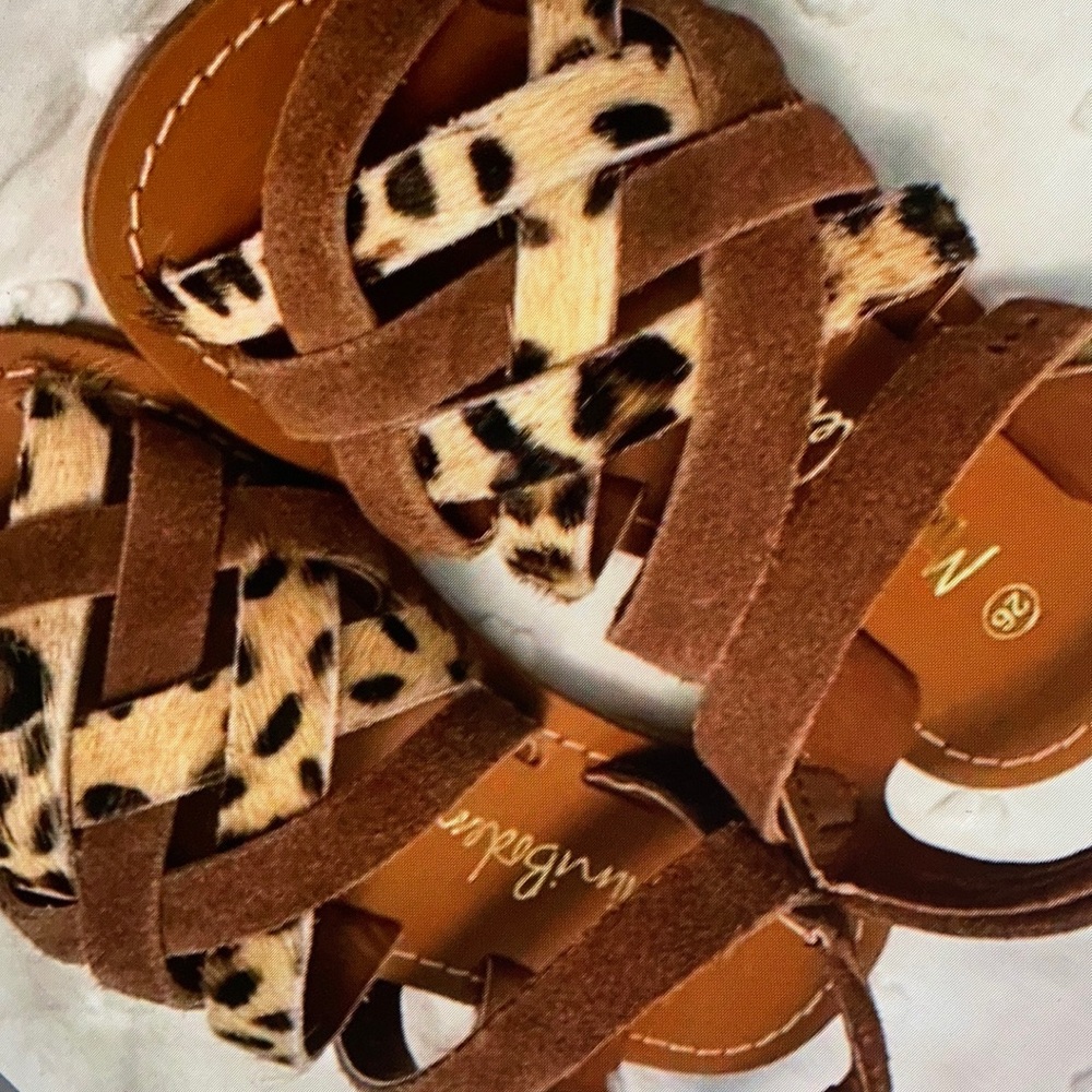 Leopard print accents chic floral shoes